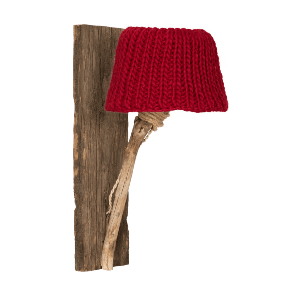 houten wandlamp