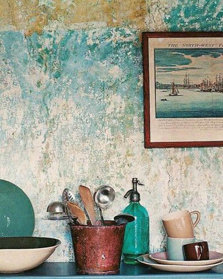 turquoise in je muur